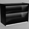 BLACK 1800mm COUNTER WITH SHELF RETAIL DISPLAY SHOP FITTINGS CASH TILL WRAP