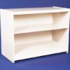 WHITE ENCLOSED 1200mm COUNTER + SHELF+ LOCK RETAIL DISPLAY SHOP FITTINGS TILL
