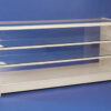 WHITE GLASS DISPLAY COUNTER SHOWCASE CABINET 1800MM RETAIL SHOP FITTINGS NEW.