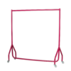 PINK JUNIOR CLOTHES GARMENT RAIL 4ft HIGH 4ft LONG DISPLAY RETAIL SHOP FITTINGS