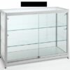 GLASS SHOWCASE CABINET COUNTER LIGHTS DISPLAY RETAIL SHOP FITTING + LOCK